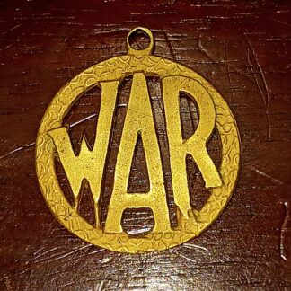 Solid 22k Rose Gold WAR amulet